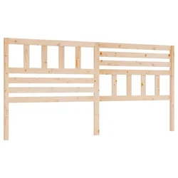 Vidaxl Posteljno vzglavje 206x4x100 cm trdna borovina