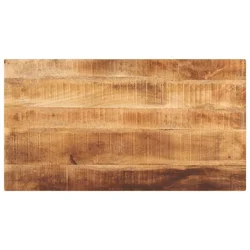 Ploča stola 110x50x3,8 cm pravokutna puna drvena gruba mango