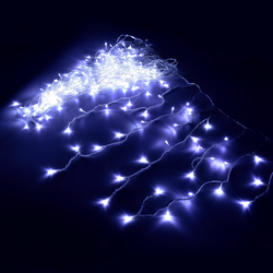 [in.tec] Božična svetlobna zavesa-LED mreža-z motivi ledene sveče-s 300 LED lučkami 10m