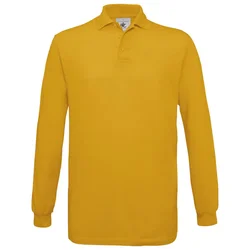 MAJICA DUGI RUKAVI B&C SAFRAN POLO LSL 180G ZLATNA ŽUTA L!!