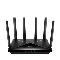CUDY Bežični ruter sa dvopo?asnim Wi-Fi 7 Be6500 Cudy Wr6500H, sa 6 antena, 1X 1G WAN portom, 4X Lan 100/1000 portova
