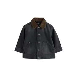 Next Prehodna jakna črn denim