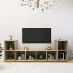 TV ormarići 4 kom boja hrasta 72x35x36,5 cm konstruirano drvo