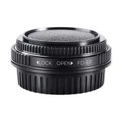 K&F Canon FD Lenses to Canon EOS Mount Camera Adapter with Optic Glass