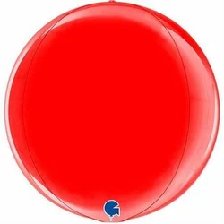 shumee Balon krogla rdeča krogla 4D 40 cm