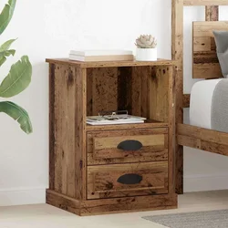 Noćni ormar 2 pcs Staro drvo 36 x 43 x 60 cm Konstruirano drvo