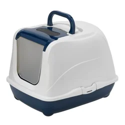 MODERNA Zatvoreni toalet za mačke Flip Jumbo, 57cm, Teget-beli