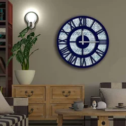 Wallity Zidni sat 5050MS-065, 50 cm, Plavo-beli