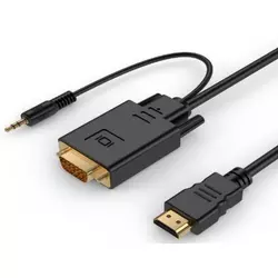 Gembird HDMI na VGA/Audio adapter kabl 3m crni (A-HDMI-VGA-03-10)