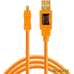 Tether tools cu8015org pro usb 2.0 to mini-b 8-pin, 15(4,6m) ( cu8015-org )
