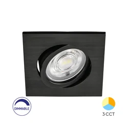 Braytron Dimabilna spot svetiljka BRY-G3-7W-SQAURE-CRNA-3IN1
