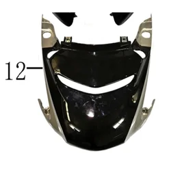 Centralni poklopac, crna 2004-19-00000 za skuter Motovene Roma S9C