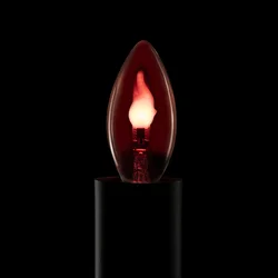Segula LED Fire Flame Line E27 0,2W rdeča sveča 1800K dekoracija - Steklo