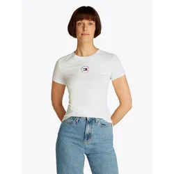Tommy Jeans Majica ESSENTIAL marine/rdeča/bela