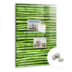 tulup.si Magnetna tabla Stena iz bambusa 60x120 cm