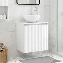 Umivaonik s policom Bijela visokog sjaja 49,5 x 41 x 64,5 cm