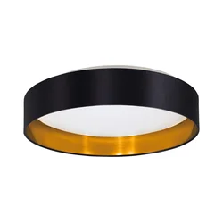 Eglo 55267 - LED plafonsko svetlo MASERLO LED/16W/230V prečnik 40,5 cm crna/bakarna
