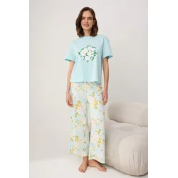 Trendyol Milla Ženski set pidžame Thmss25Pt00061, Plavi