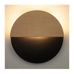 LED zidno svetlo LUNA LED/7W/230V, prečnika 26 cm, crno/bež