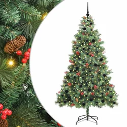 Umjetno božićno drvce 300 LED lampica Topla bijela PVC i metal