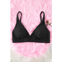 Trendyol Black Micro Non-wired Covered Triangle Knit Bra