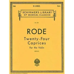 RODE:24 CAPRICES VIOLIN SOLO