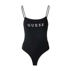 GUESS Bodi majica NEW CARRIE črna/bela