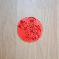 KREATIVNI SLATKIŠI Pečat ikone Sveti Arhangel Gavrilo Beli Anđeo, 8cm, Beli