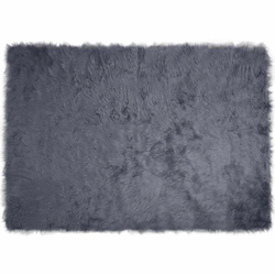 Tepih od umjetne ovčje kože TAFALLA Antracit 140 x 200 cm