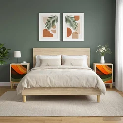 Vidaxl Nočna omarica BONN 2 kos Sonoma hrast 36 x 33 x 50 cm