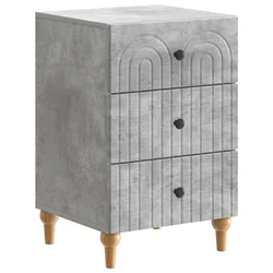 Noćni ormar Betonska siva 43x 41 x 66,5 cm Konstruirano drvo
