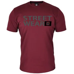 Muška majica kratkih rukava Street wear 011 Sepia, Bordo
