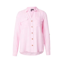 VERO MODA Bluza VMBUMPY svetlo roza/bela