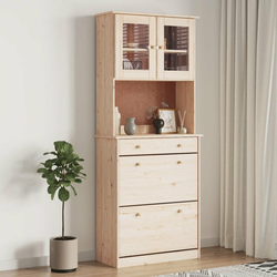 Visoka komoda ALTA 77 x 35 x 188 cm od masivne borovine