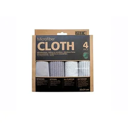 Set višenamenskih mikrofiber krpa za čišćenje 4/1 siva/bež Smart