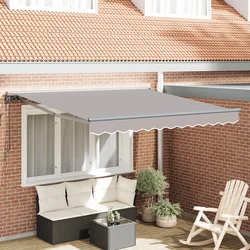 Okvir tende Svijetlo siva 300 x 250 cm Poliester s PU premazom