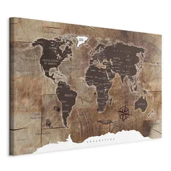 artgeist Slika Na Platnu World Map
