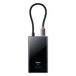 BASEUS Razdelilnik USB-C na 4x USB-A - siv