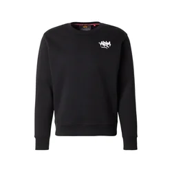 ALPHA INDUSTRIES Majica črna/bela