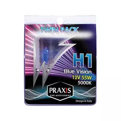 Praxis Sijalica halogena 2 kom H1 12V 55vv BLU