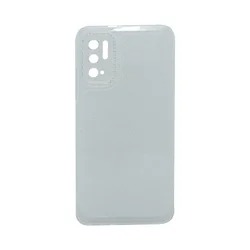 Maska za telefon TRANSPARENT COLOR za Xiaomi Note 10 (5G) bela