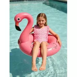 Sinsay - Jednodijelni kupaći kostim sa motivom flaminga - pastelno roze