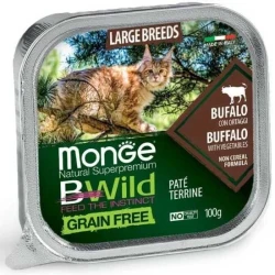 Bwild Pašteta za mačke, Bivo i povrće, 100g