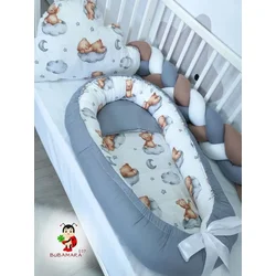 Bubamara037 Gnezdo za bebe Meda na oblaku, Sivo