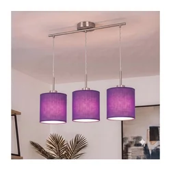 Brilagi - LED luster na sajli NUBILA 3xE27/60W/230V ljubičasta