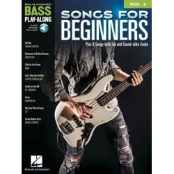SONGS FOR BEGINNERS BASS PLAY ALONG + AUDIO ACCESS