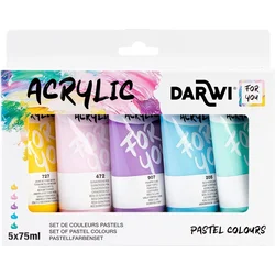 Darwi Dfy Set akrilnih barv 5 x 75 ml