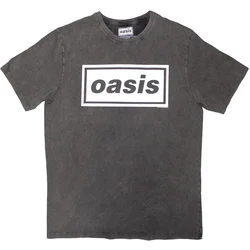 Oasis Majica Decca Logo Unisex Charcoal Grey M