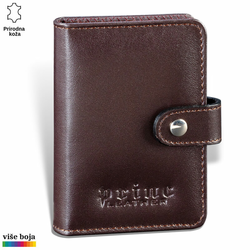 Princ Leather Novčanik za kartice, Braon