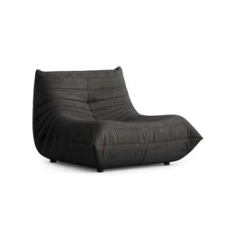 ATELIER DEL SOFA Fotelja sa visokim naslonom Ving Chair Bocek Dark Grey